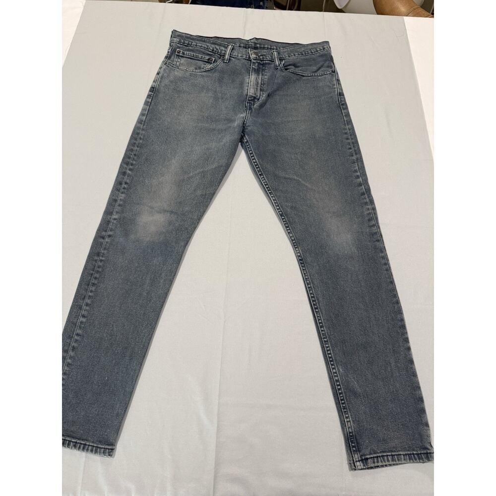 Levi’s 512 Slim Taper Jeans Men’s 34x30 Gray Stretch Denim 5 Pocket Casual￼ - Picture 2 of 14